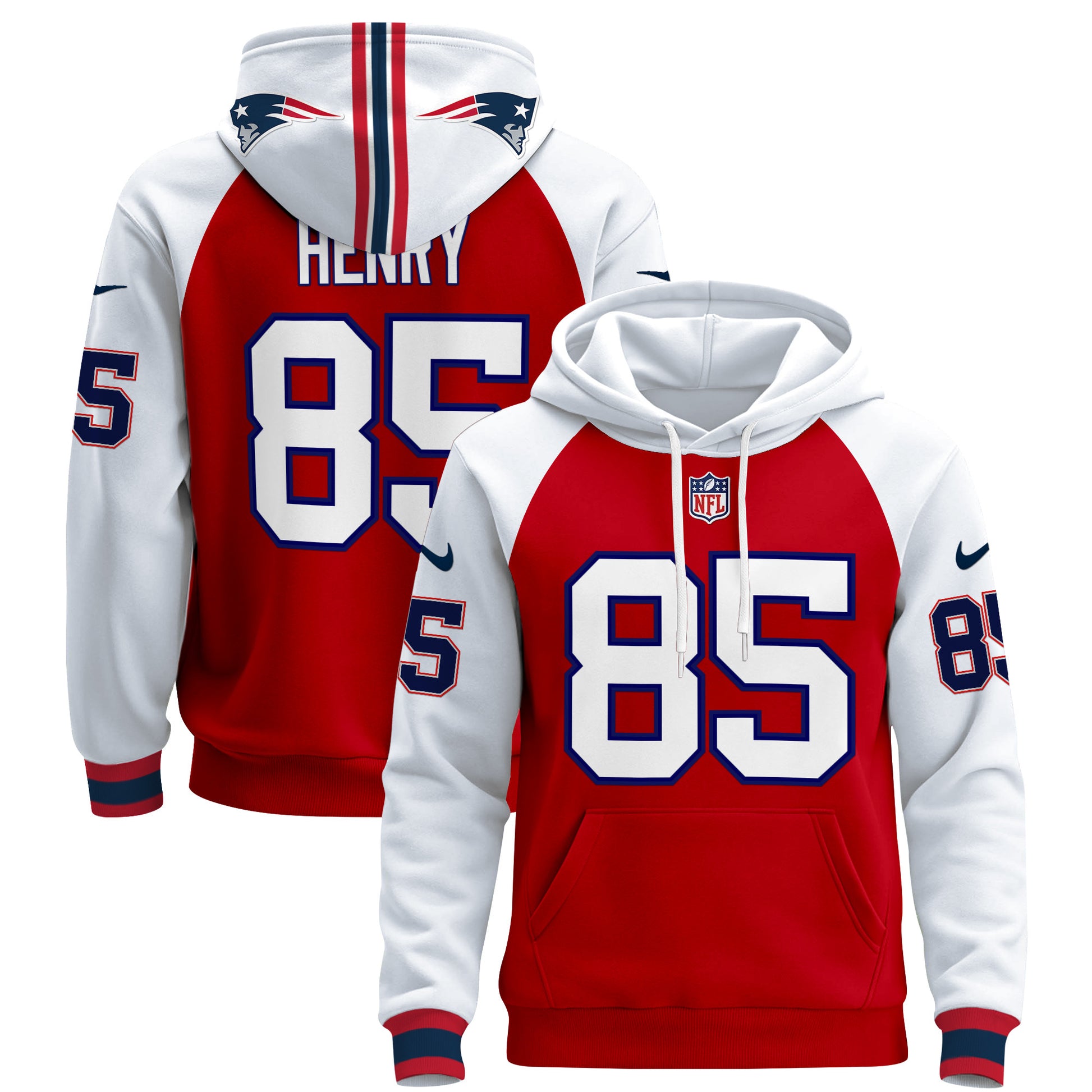 Men's New England Patriots 2024 Pullover Hoodie - All Stitched