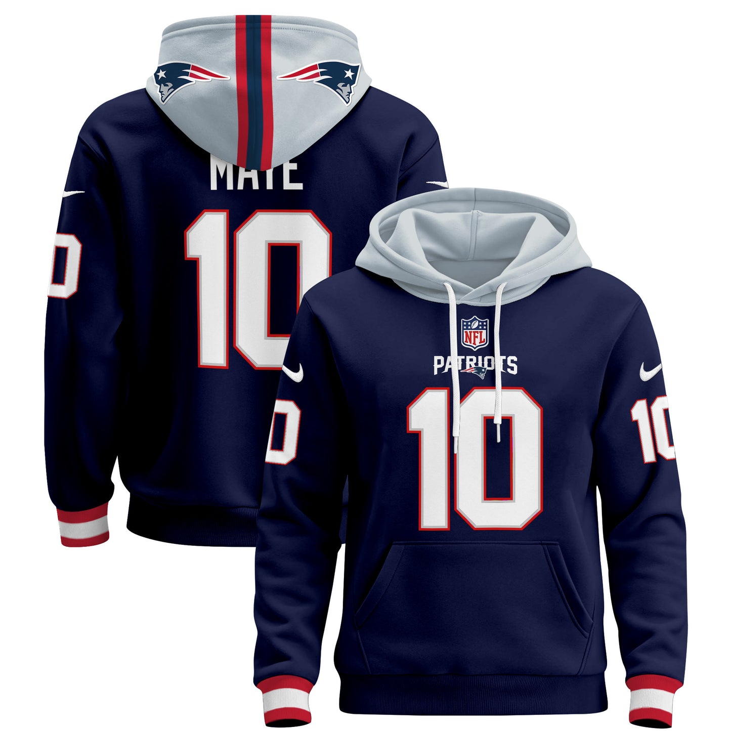 Men's New England Patriots 2024 Pullover Hoodie - All Stitched
