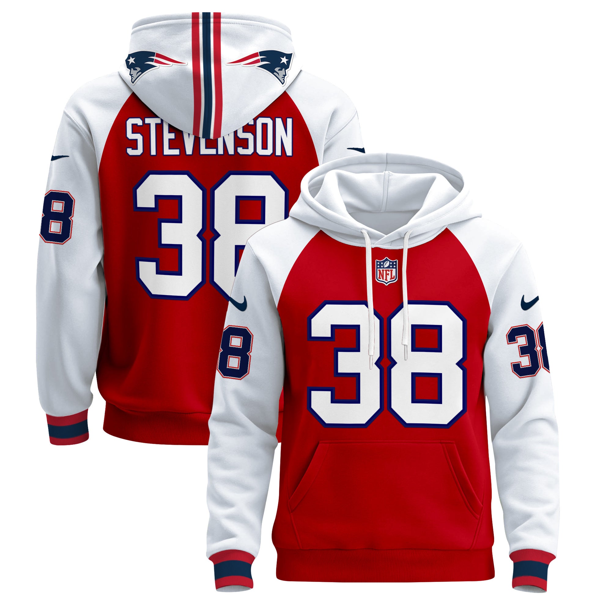 Men's New England Patriots 2024 Pullover Hoodie - All Stitched