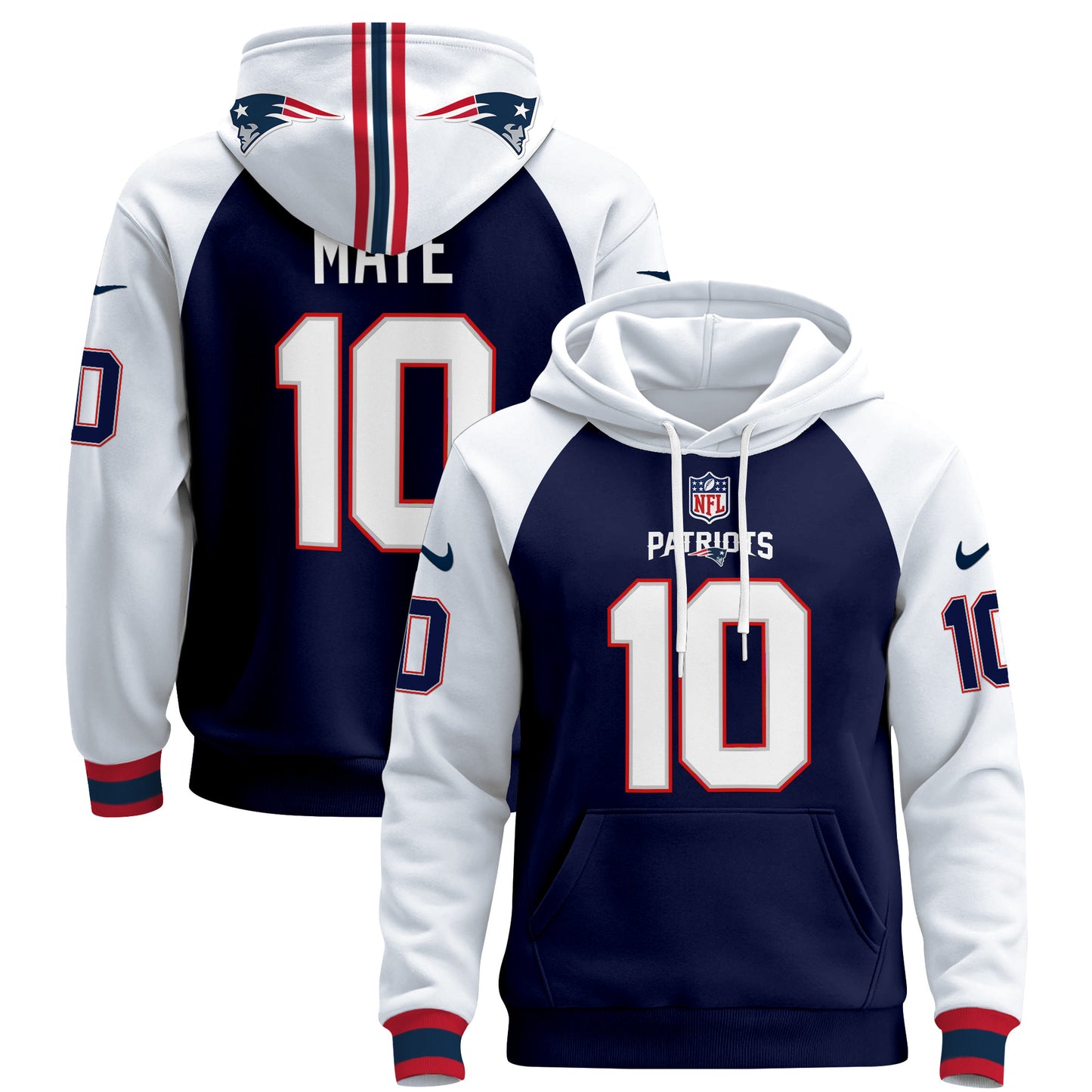 Men's New England Patriots 2024 Pullover Hoodie - All Stitched