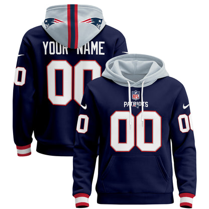 New England Patriots 2024 Custom Pullover Hoodie - All Stitched