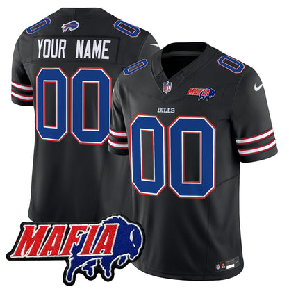 BUF 2024 Bills Mafia Patch Vapor Limited Custom Jersey - All Stitched