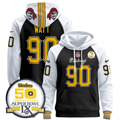Men's Pittsburgh Steelers 2024 Pullover Hoodie V3 - All Stitched