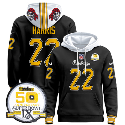 Men's Pittsburgh Steelers 2024 Pullover Hoodie V3 - All Stitched