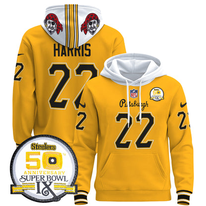 Men's Pittsburgh Steelers 2024 Pullover Hoodie V3 - All Stitched