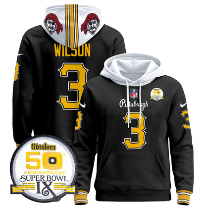 Men's Pittsburgh Steelers 2024 Pullover Hoodie V3 - All Stitched
