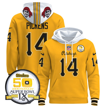 Men's Pittsburgh Steelers 2024 Pullover Hoodie V3 - All Stitched