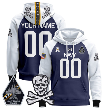 Navy Midshipmen 2024 Custom Pullover Hoodie V2