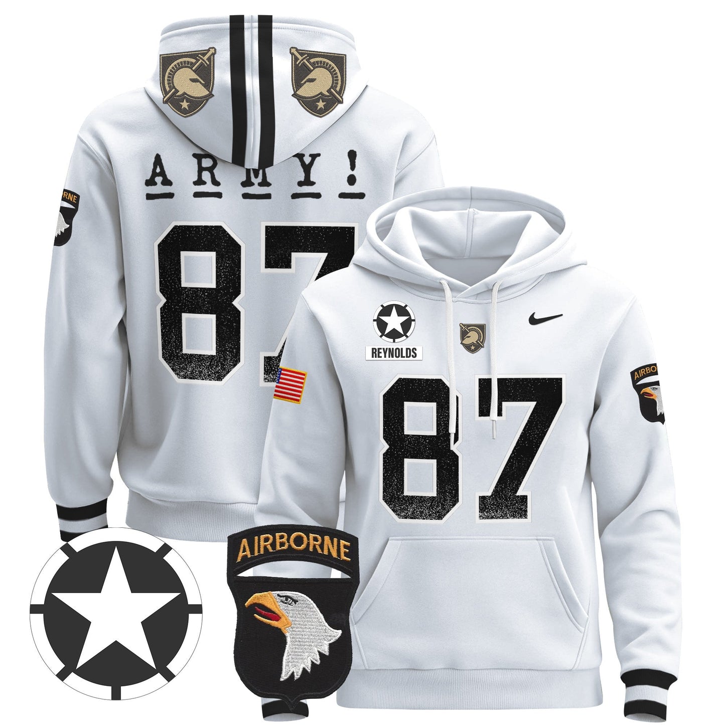 Army Black Knights 2024 Pullover Hoodie V2