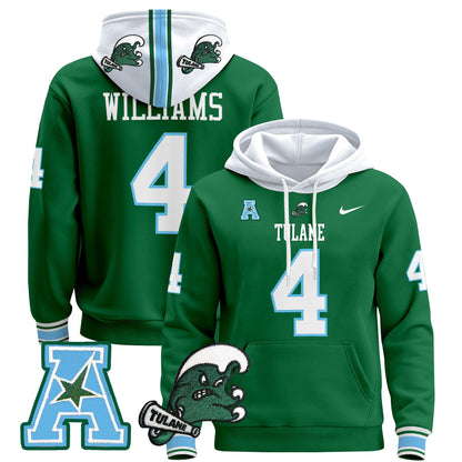 Men's Tulane Green Wave 2024 Pullover Hoodie - All Stitched