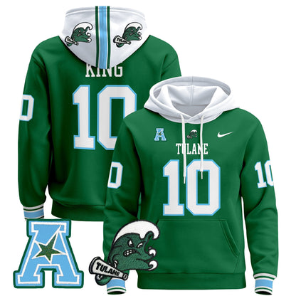 Men's Tulane Green Wave 2024 Pullover Hoodie - All Stitched
