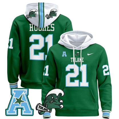 Men's Tulane Green Wave 2024 Pullover Hoodie - All Stitched