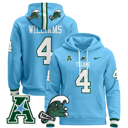Men's Tulane Green Wave 2024 Pullover Hoodie - All Stitched
