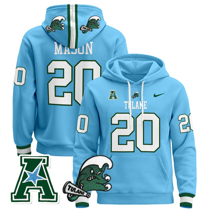 Men's Tulane Green Wave 2024 Pullover Hoodie - All Stitched