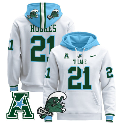 Men's Tulane Green Wave 2024 Pullover Hoodie - All Stitched