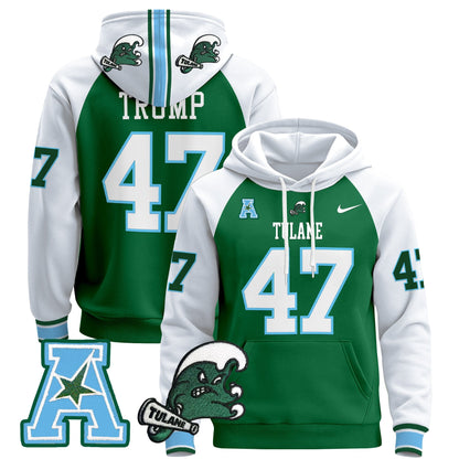 Men's Tulane Green Wave 2024 Pullover Hoodie - All Stitched