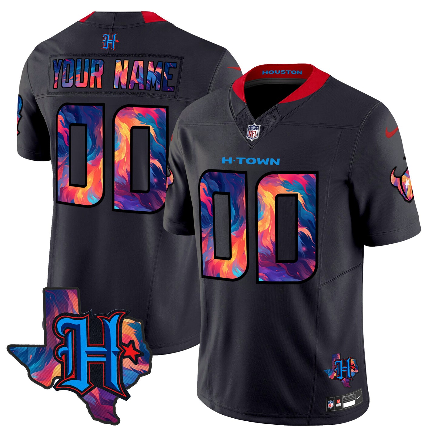 Houston Texans 2024 Special Vapor Limited Custom Jersey - All Stitched