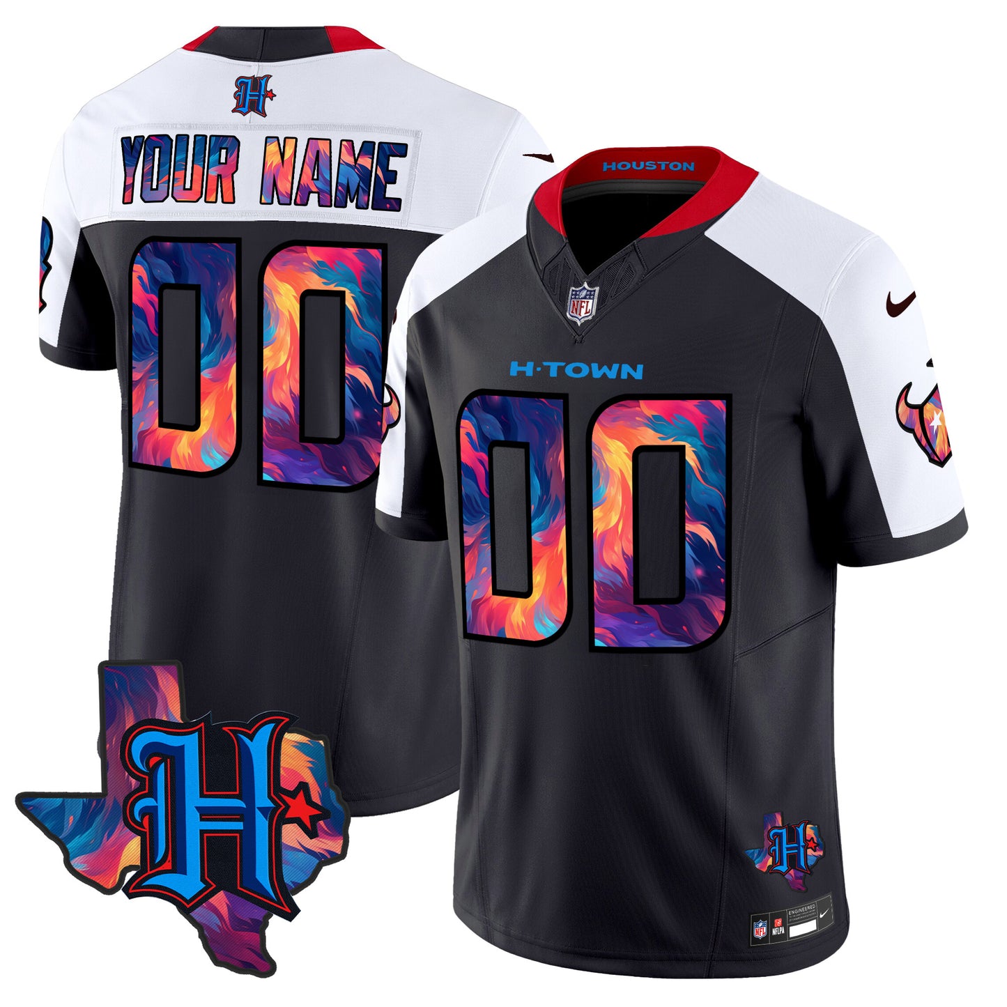 Houston Texans 2024 Special Vapor Limited Custom Jersey - All Stitched