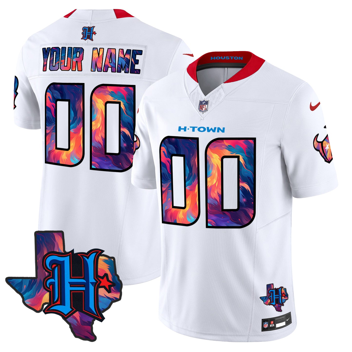 Houston Texans 2024 Special Vapor Limited Custom Jersey - All Stitched