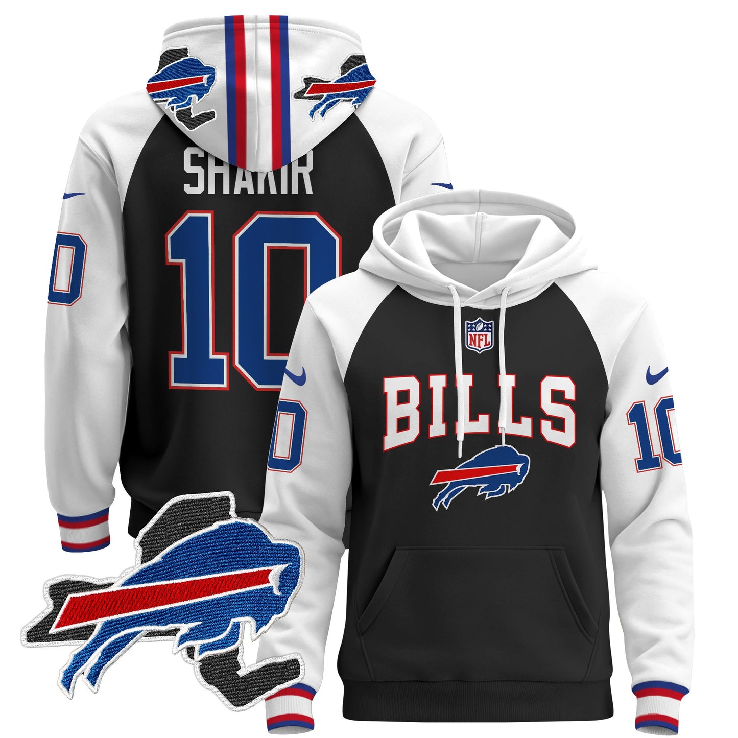 Men's Buffalo Bills 2024 Pullover Hoodie V3 - All Stitched