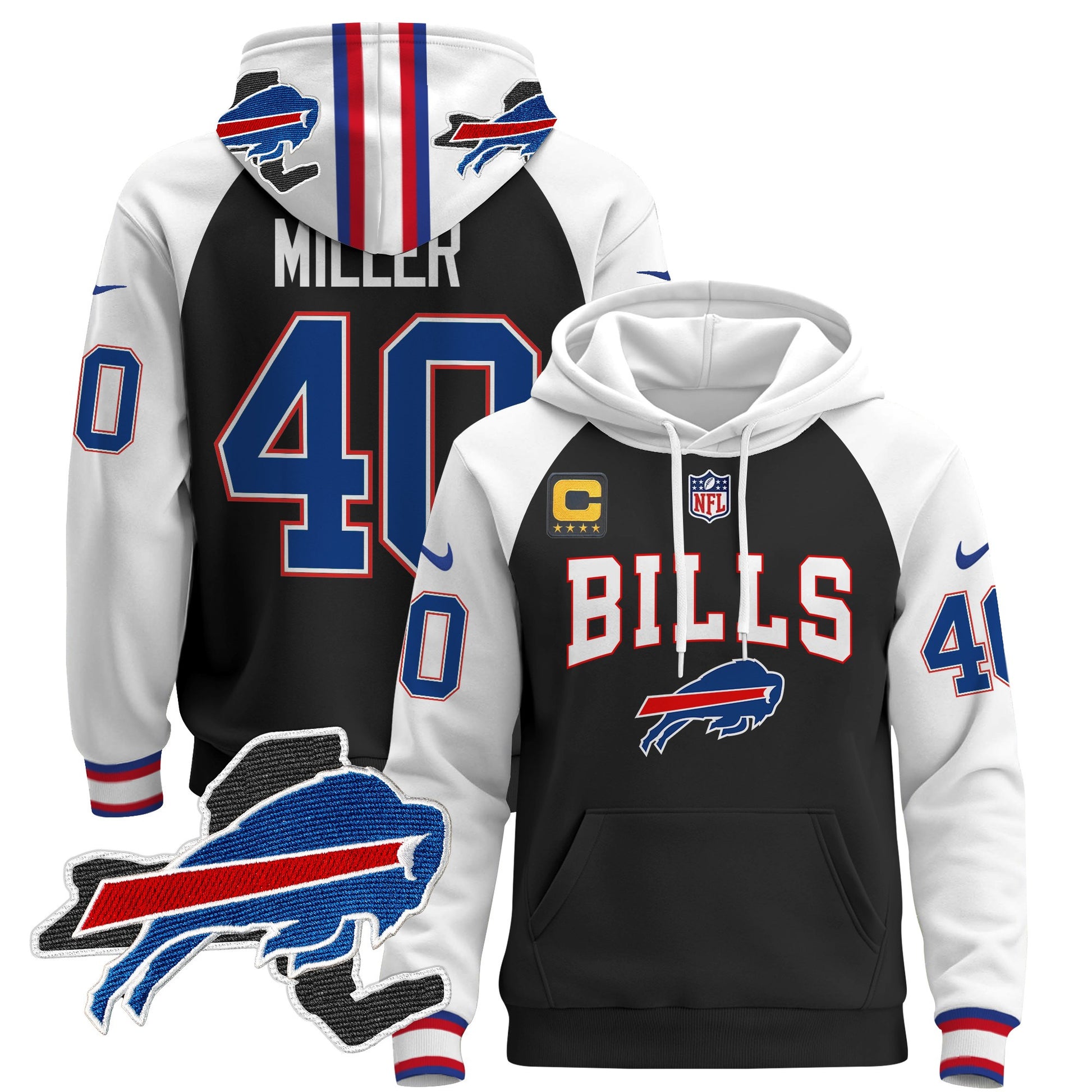 Men's Buffalo Bills 2024 Pullover Hoodie V3 - All Stitched