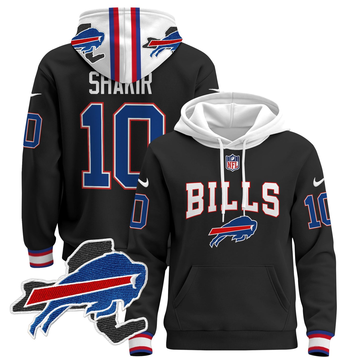 Men's Buffalo Bills 2024 Pullover Hoodie V3 - All Stitched