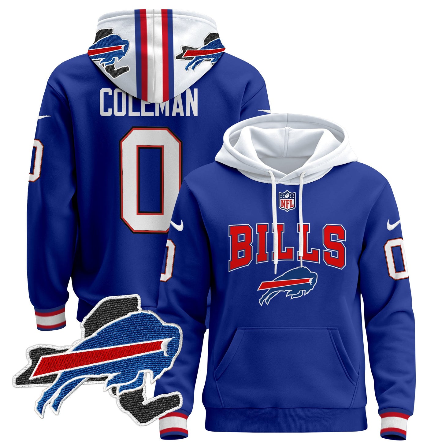 Men's Buffalo Bills 2024 Pullover Hoodie V3 - All Stitched
