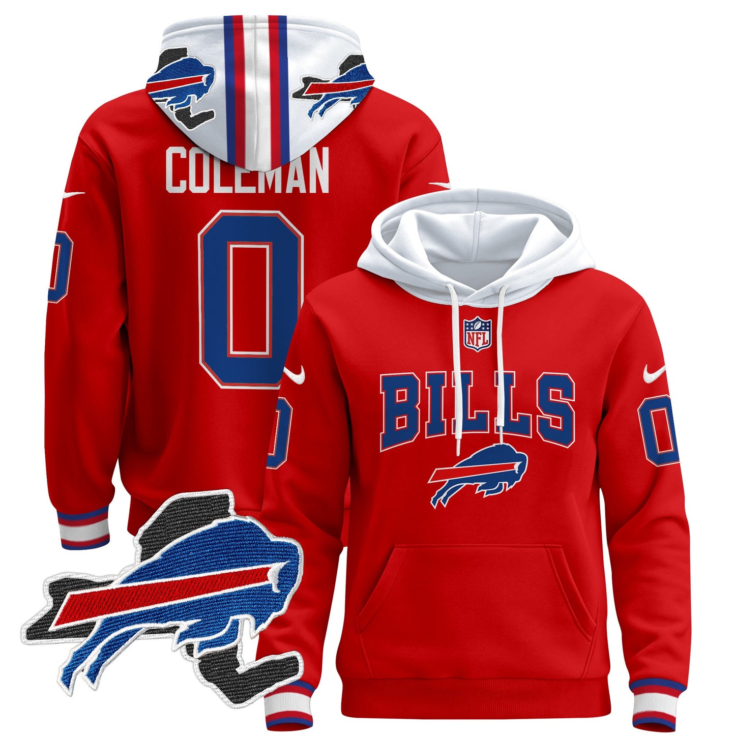 Men's Buffalo Bills 2024 Pullover Hoodie V3 - All Stitched