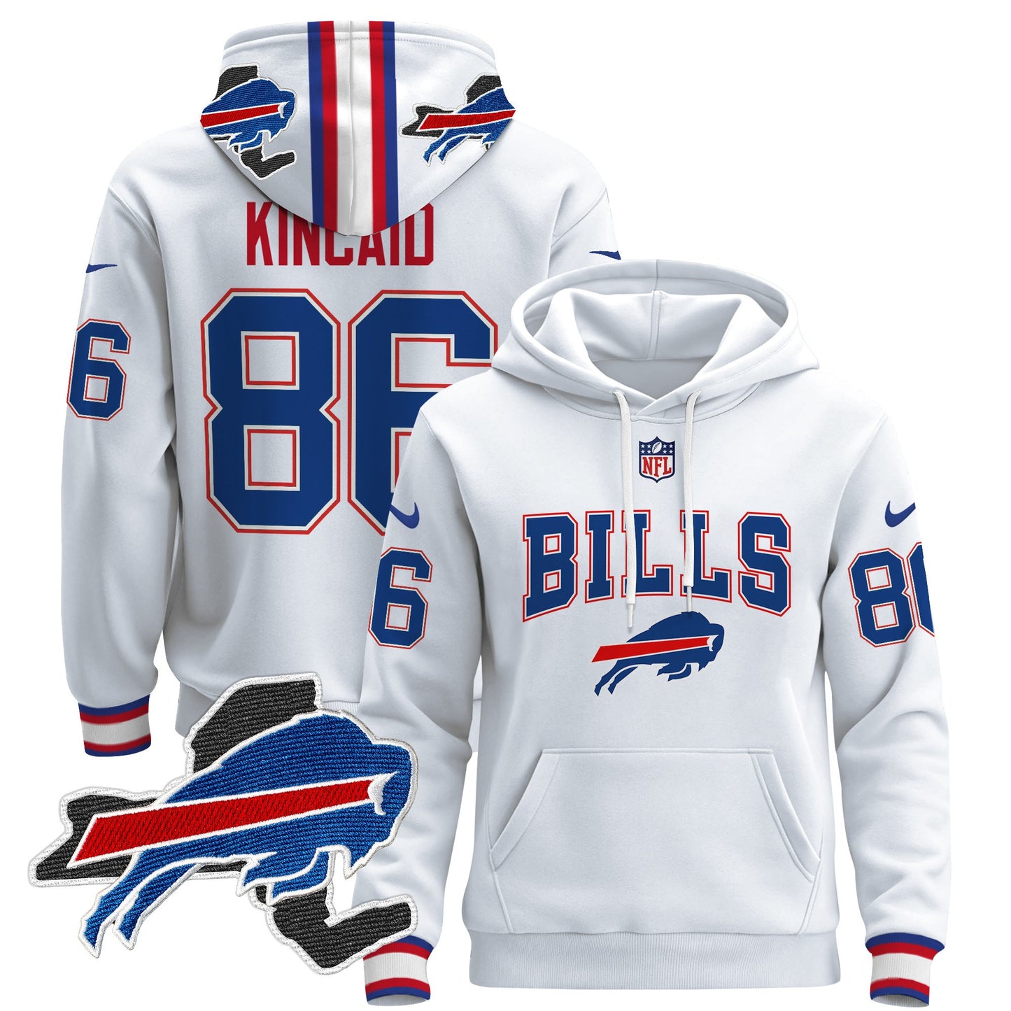 Men's Buffalo Bills 2024 Pullover Hoodie V3 - All Stitched