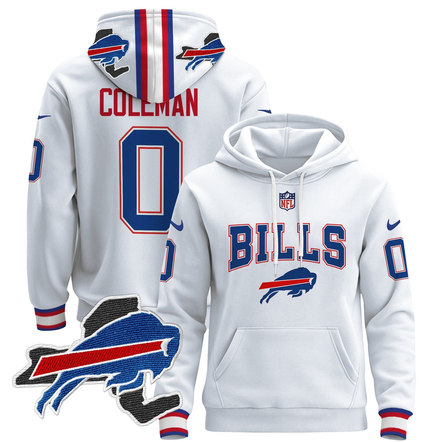 Men's Buffalo Bills 2024 Pullover Hoodie V3 - All Stitched