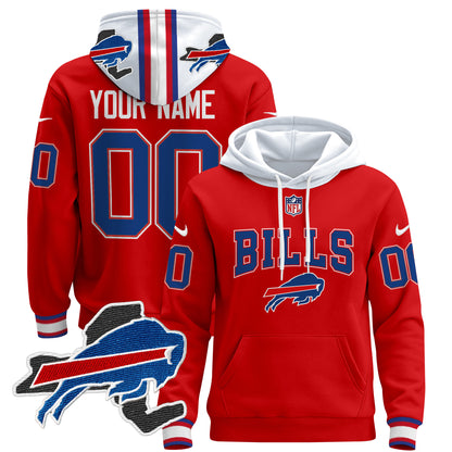 Buffalo Bills 2024 Custom Pullover Hoodie V3 - All Stitched