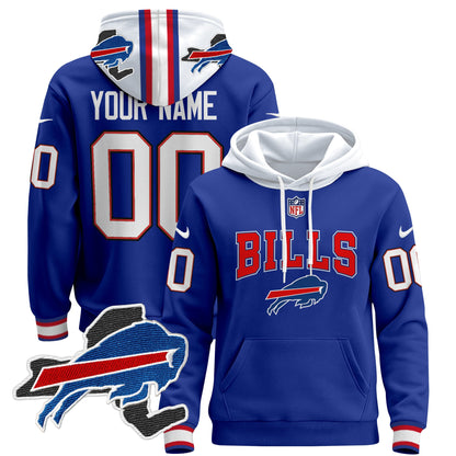 Buffalo Bills 2024 Custom Pullover Hoodie V3 - All Stitched