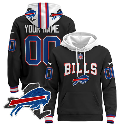 Buffalo Bills 2024 Custom Pullover Hoodie V3 - All Stitched