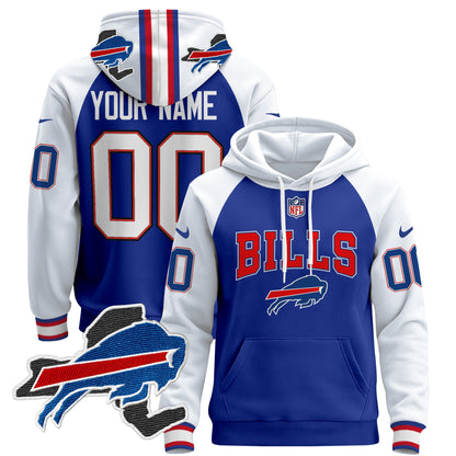 Buffalo Bills 2024 Custom Pullover Hoodie V3 - All Stitched