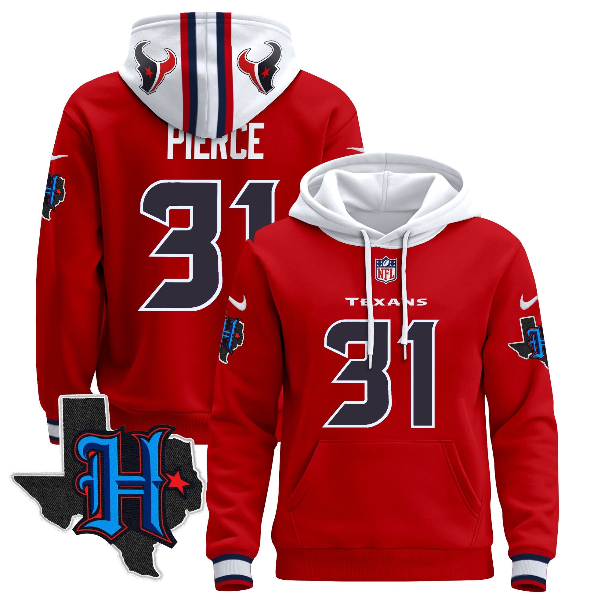 Men's Houston Texans 2024 Pullover Hoodie - All Stitched