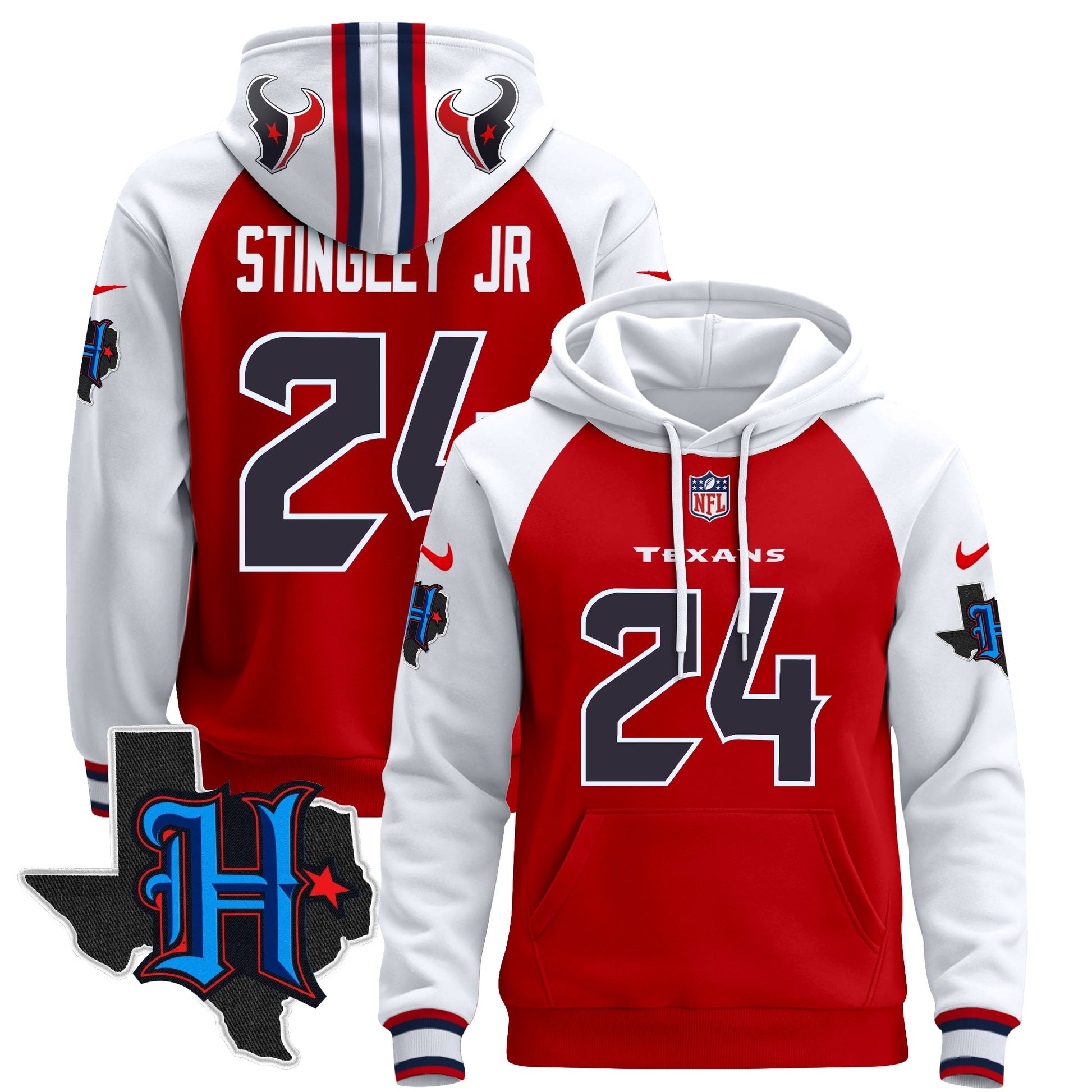 Men's Houston Texans 2024 Pullover Hoodie - All Stitched