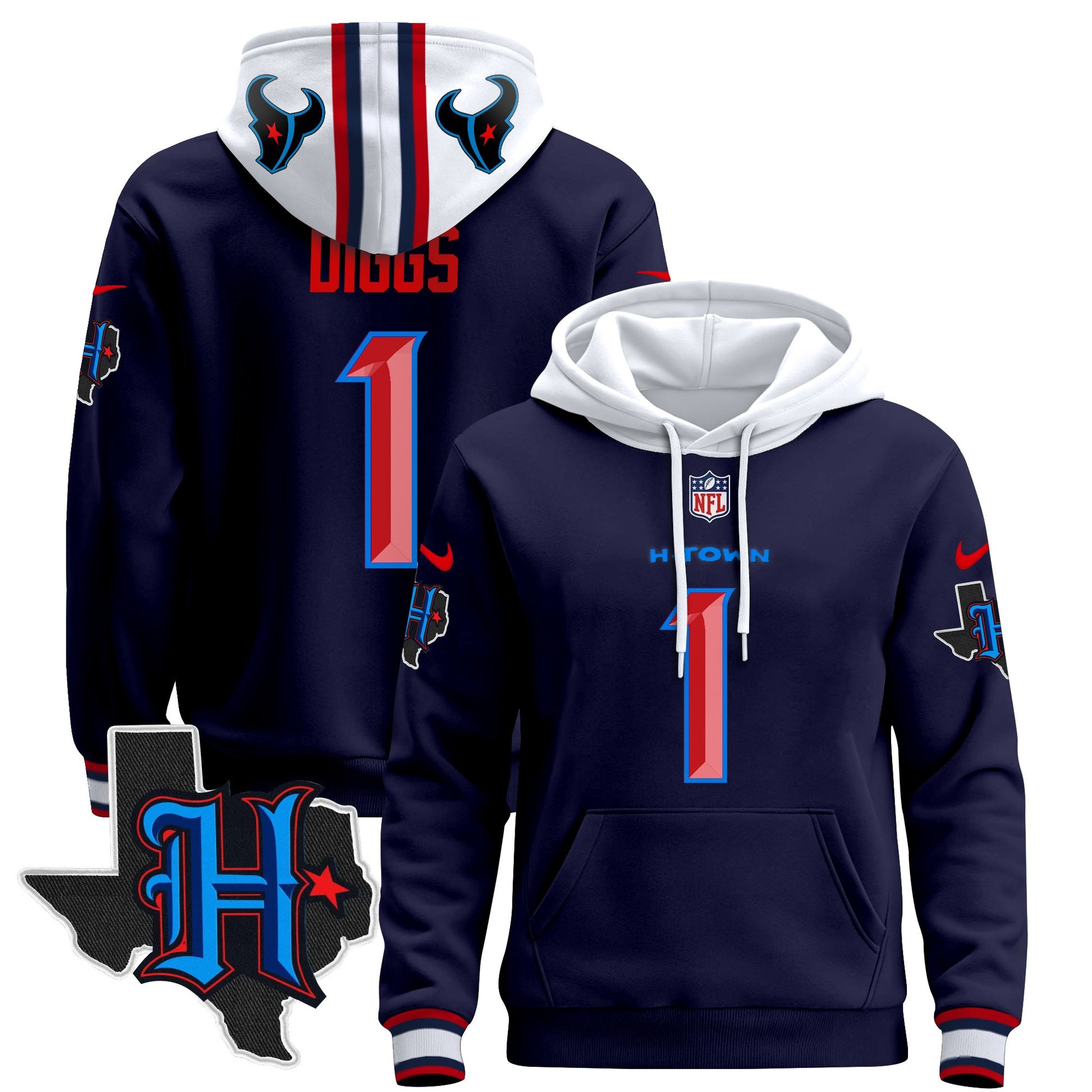 Men's Houston Texans 2024 Pullover Hoodie - All Stitched