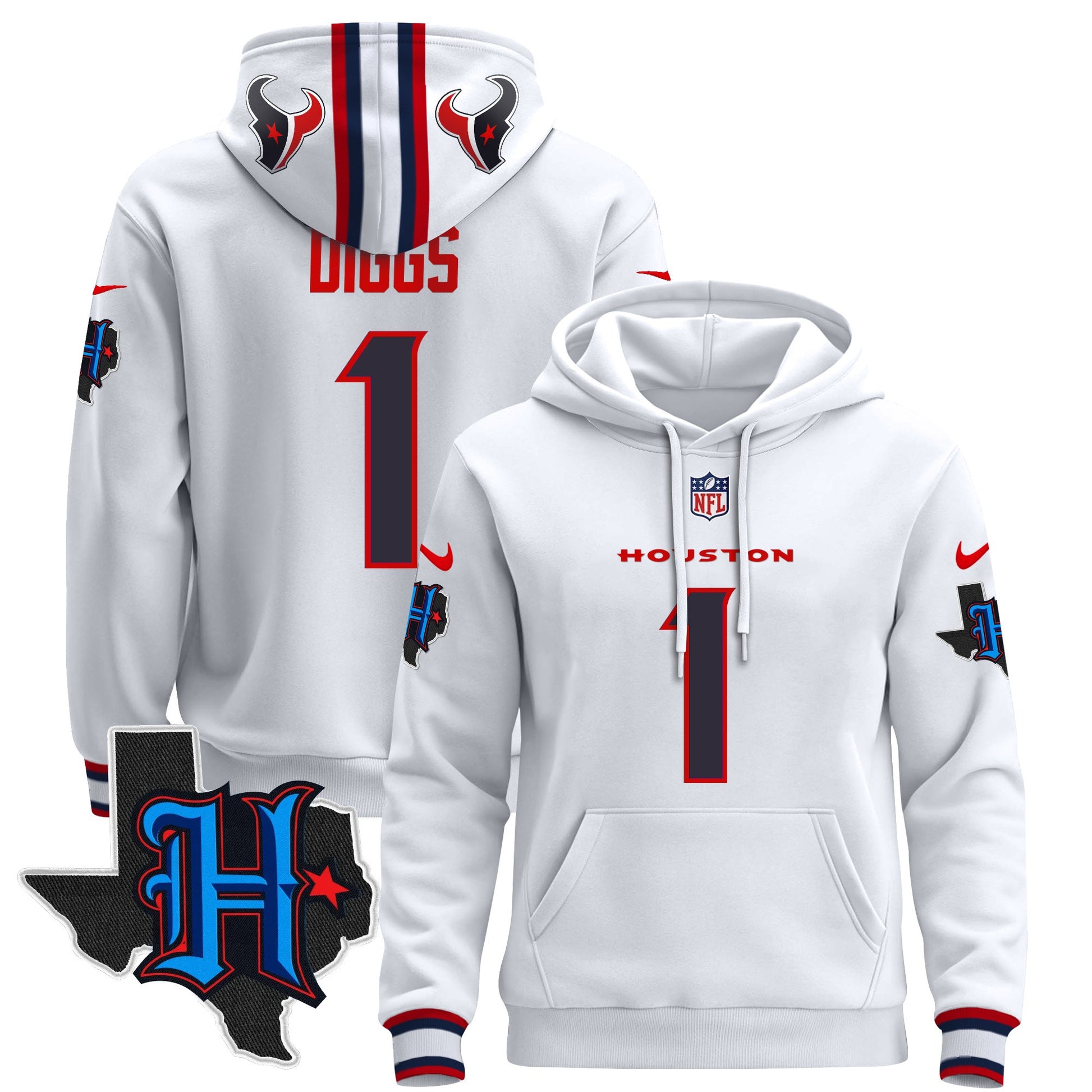 Men's Houston Texans 2024 Pullover Hoodie - All Stitched