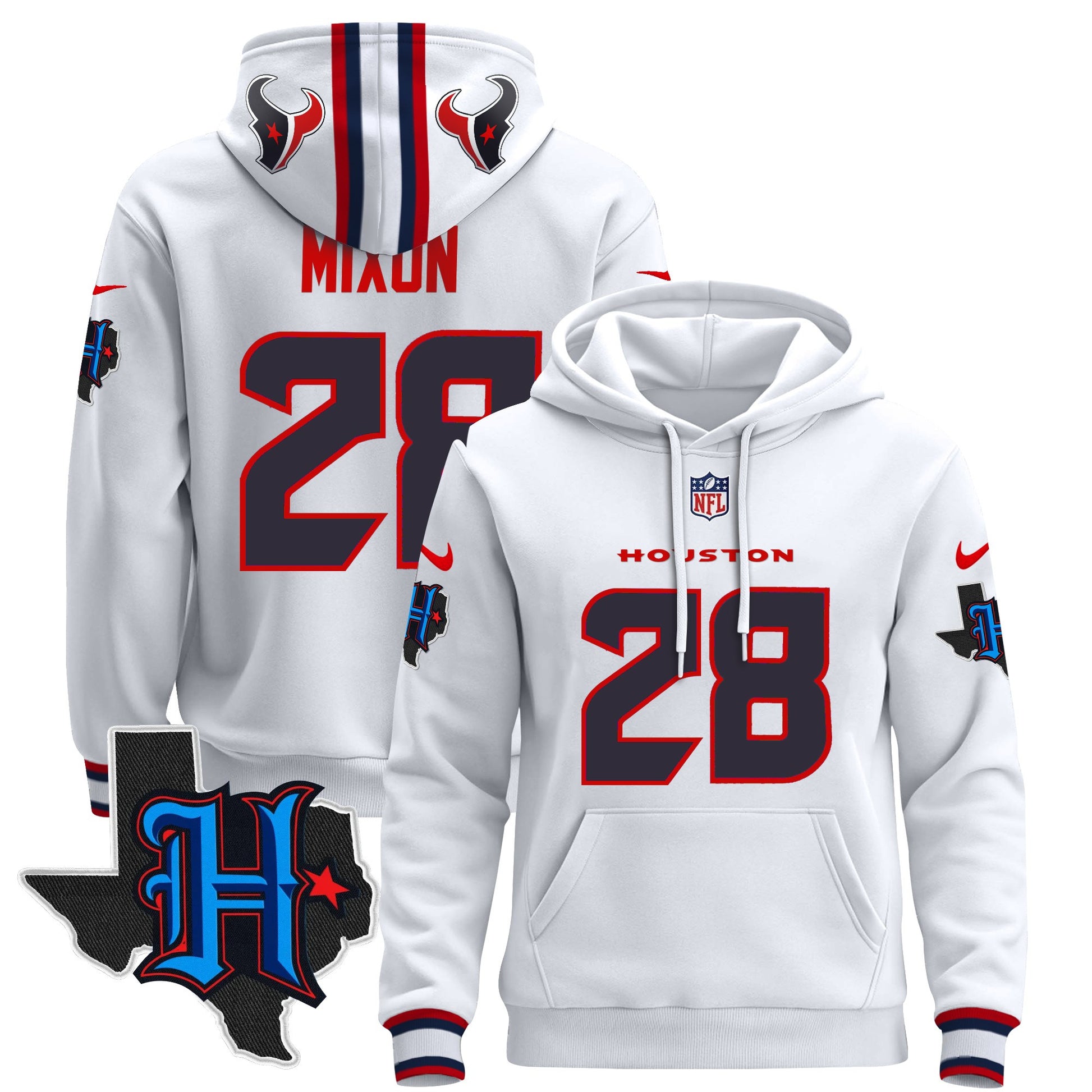 Men's Houston Texans 2024 Pullover Hoodie - All Stitched