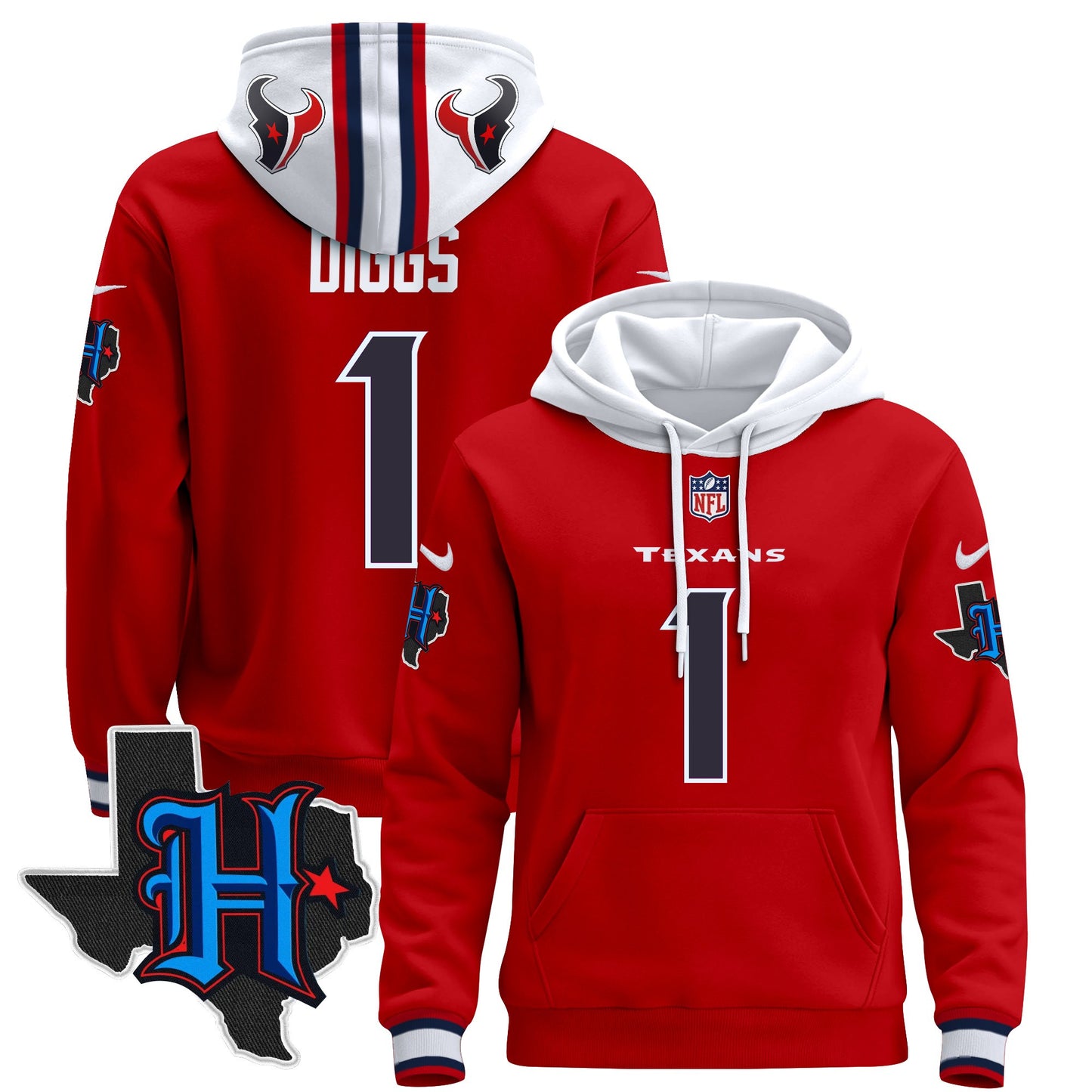 Men's Houston Texans 2024 Pullover Hoodie - All Stitched