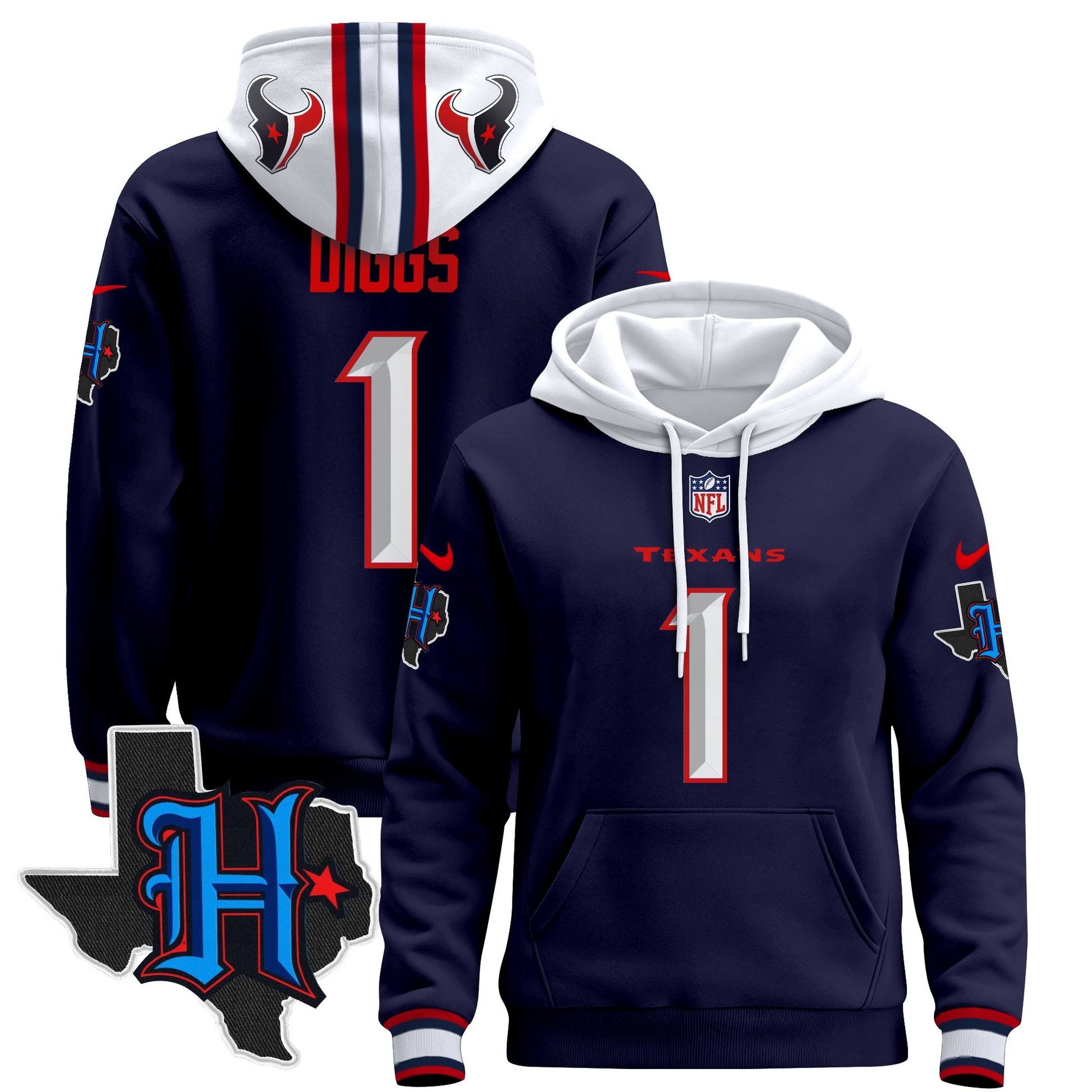 Men's Houston Texans 2024 Pullover Hoodie - All Stitched