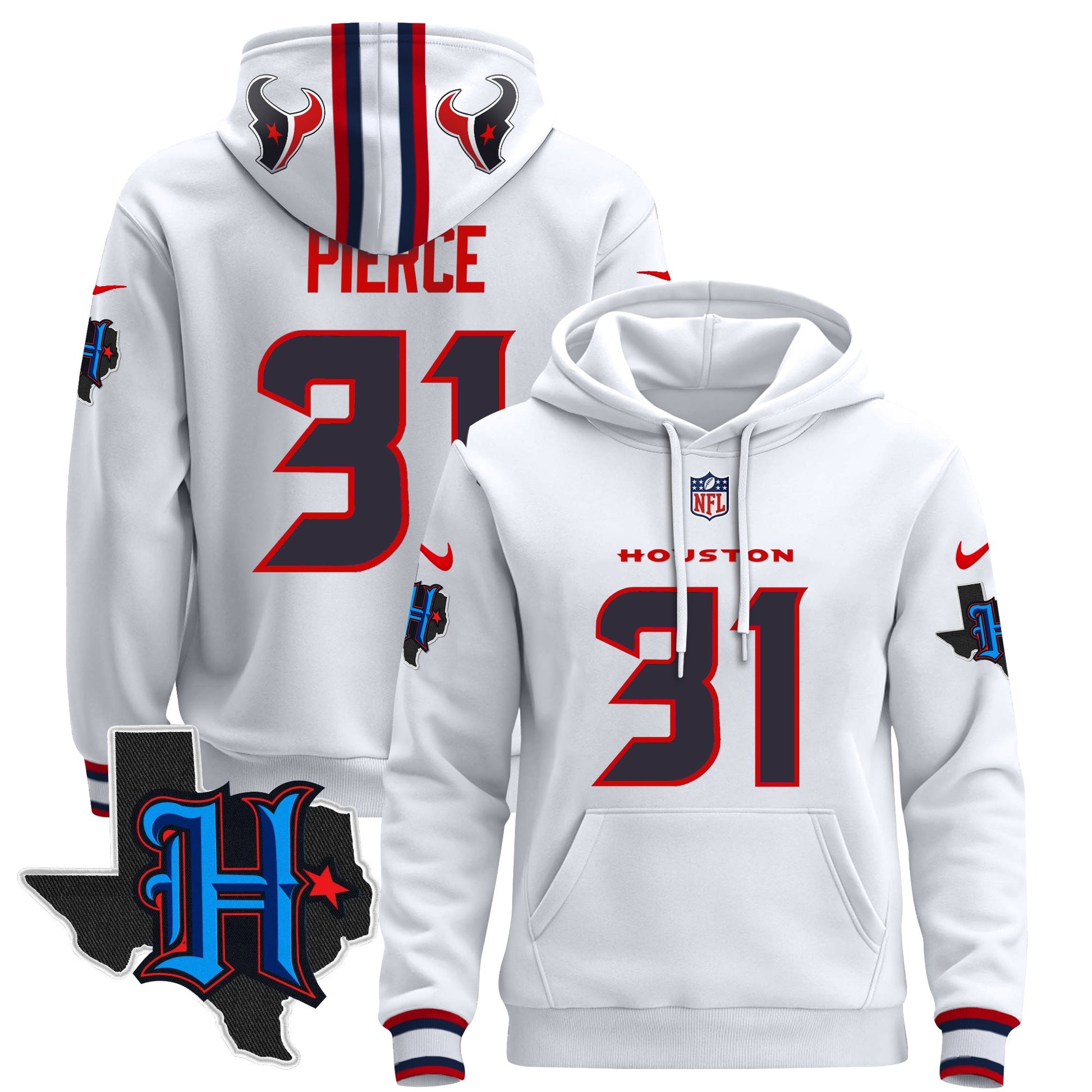 Men's Houston Texans 2024 Pullover Hoodie - All Stitched