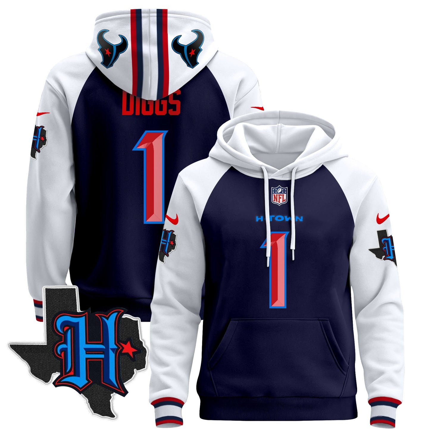 Men's Houston Texans 2024 Pullover Hoodie - All Stitched