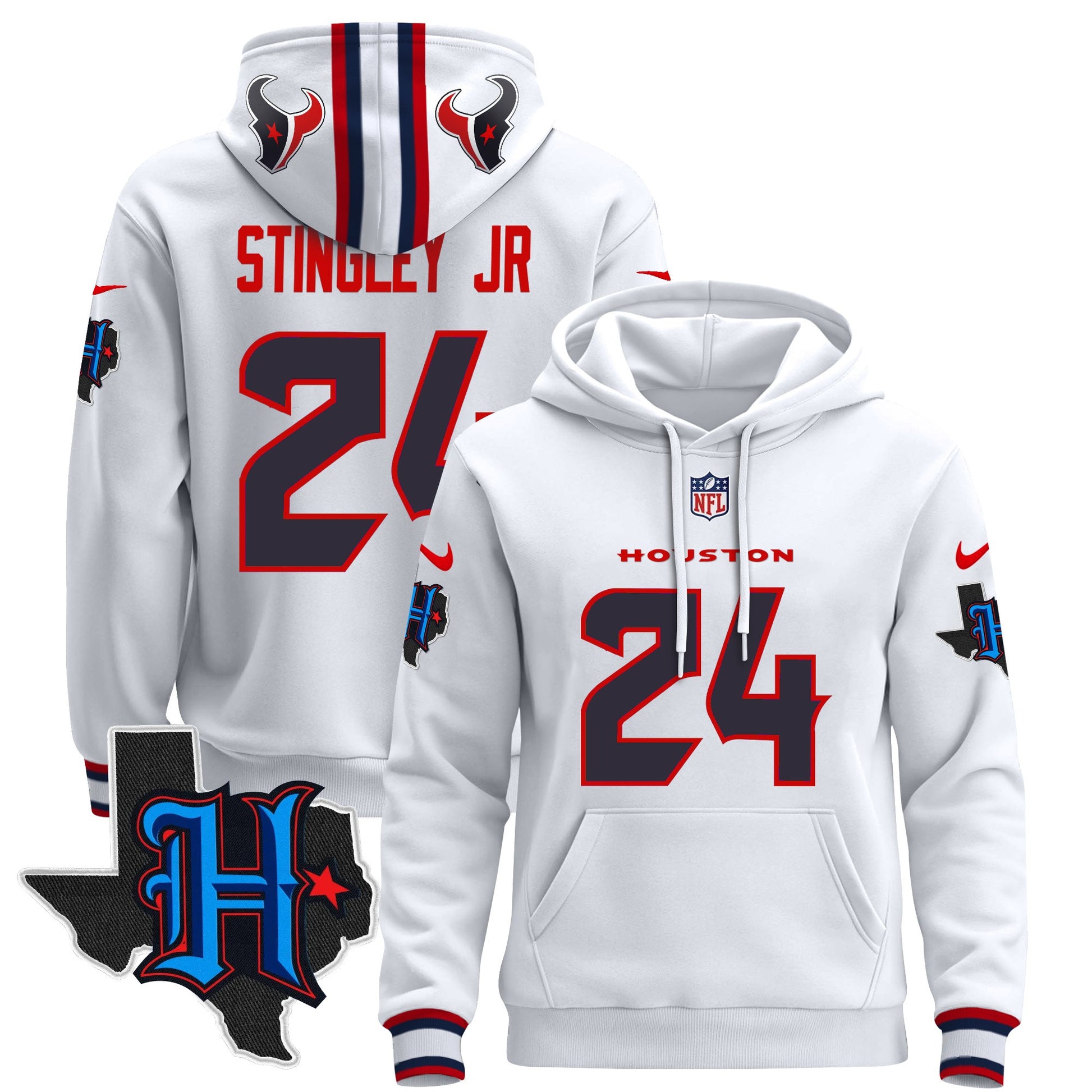 Men's Houston Texans 2024 Pullover Hoodie - All Stitched