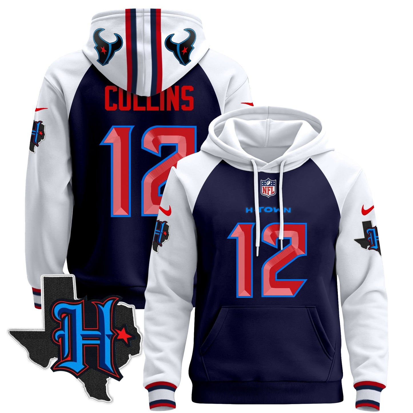 Men's Houston Texans 2024 Pullover Hoodie - All Stitched