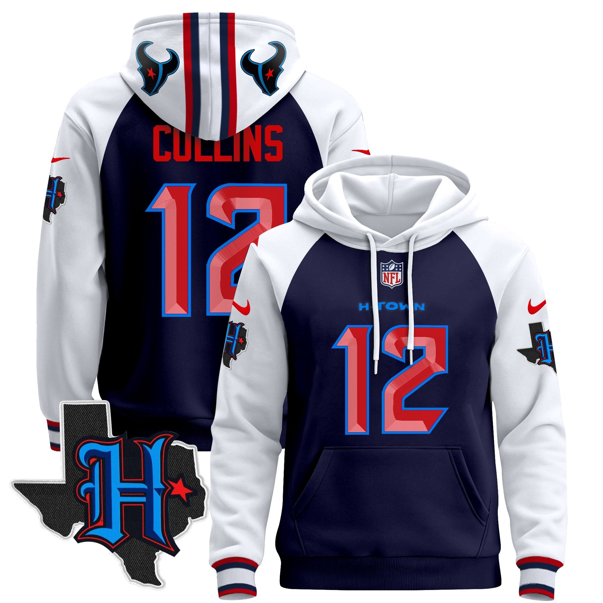 Men's Houston Texans 2024 Pullover Hoodie - All Stitched