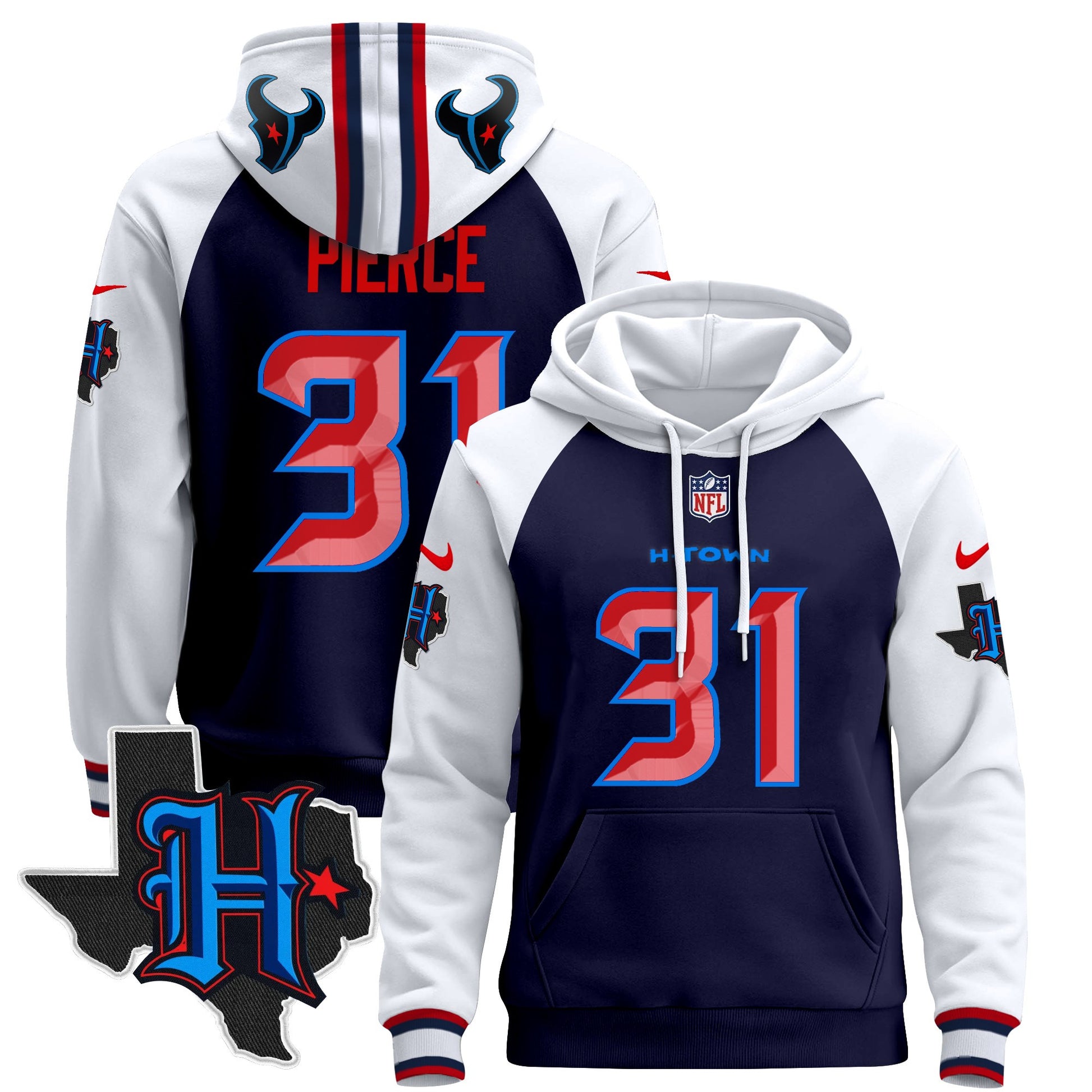 Men's Houston Texans 2024 Pullover Hoodie - All Stitched