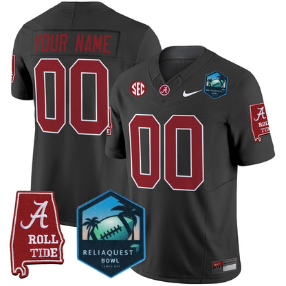BAMA 2025 ReliaQuest Bowl Patch Vapor Limited Custom Jersey - All Stitched