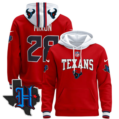 Men's Houston Texans 2024 Pullover Hoodie V3 - All Stitched