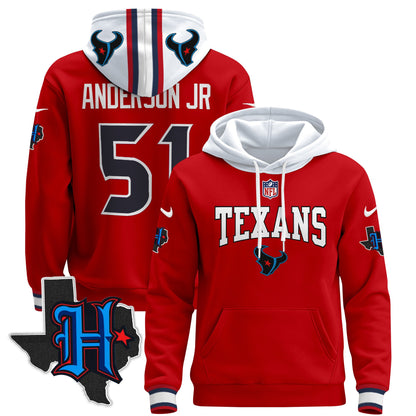 Men's Houston Texans 2024 Pullover Hoodie V3 - All Stitched